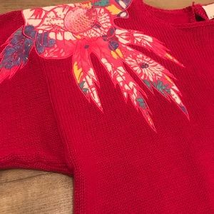 Ladies Pink Embellished Sweater